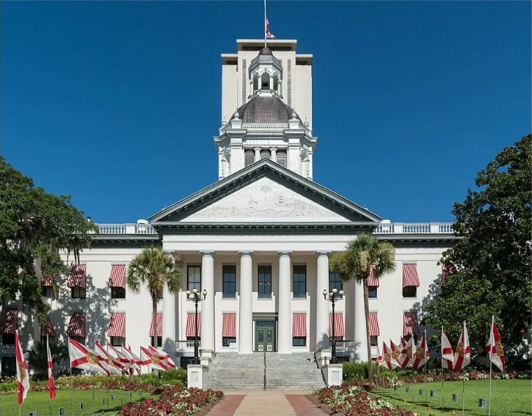 Florida Historic Capitol in Tallahassee, viewed from the east · Insurance Tallahassee FL