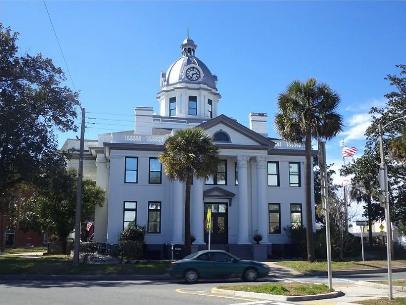 East face of Jefferson County Courthouse in Monticello, Florida